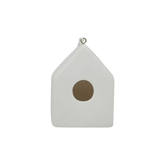 3.5&#x22; Ceramic Trapezoid Birdhouse by Make Market&#xAE;